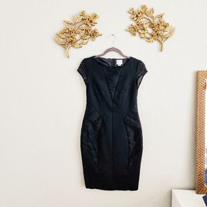 REISS sz 8 LBD Black lace dress